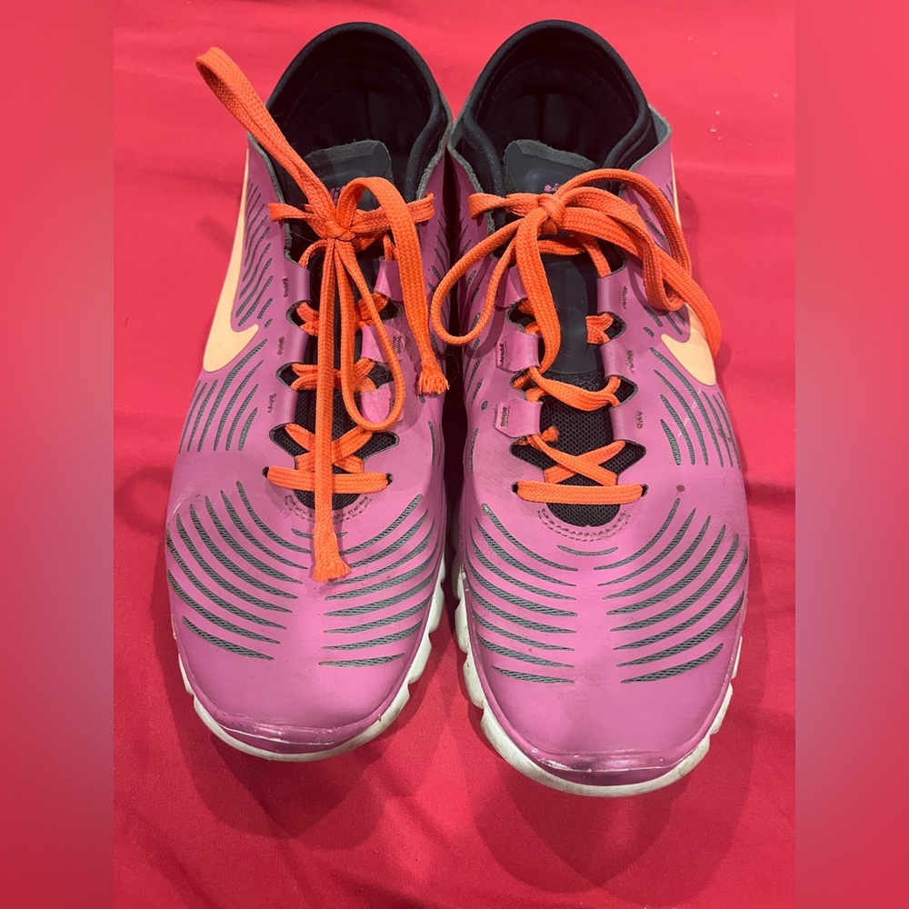 Nike Pink and Orange Running Shoes